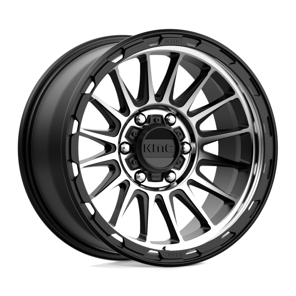 KMC IMPACT Satin Black Machined Wheels