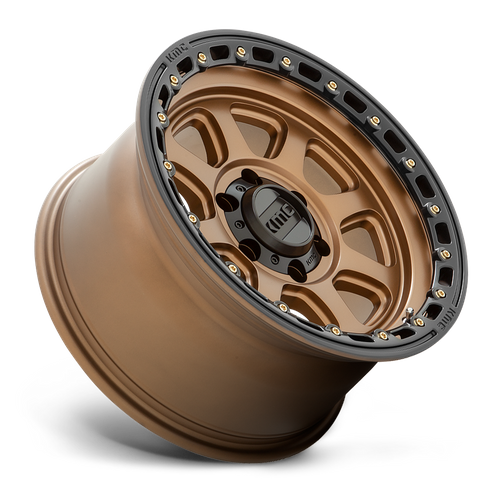 KMC CHASE Matte Bronze W/ Black Lip wheel view 2