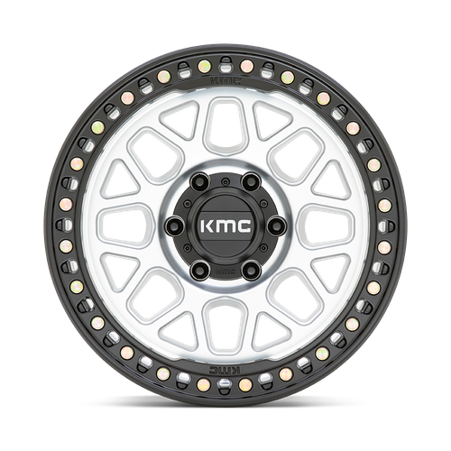 KMC GRS Machined W/ Satin Black Lip wheel view 3