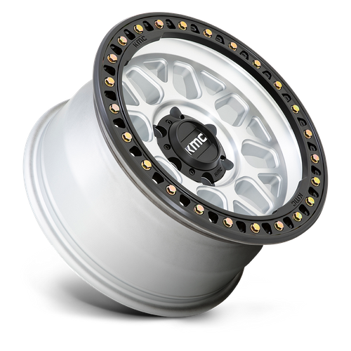 KMC GRS Machined W/ Satin Black Lip wheel view 2