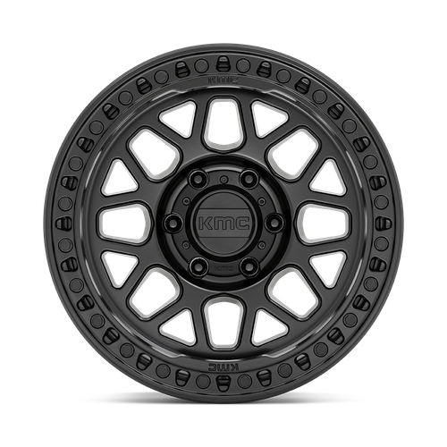 KMC GRS Satin Black wheel view 3