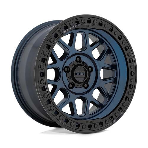 KMC GRS Midnight Blue W/ G-Black Lip wheel