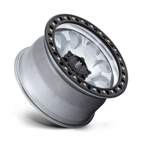 KMC RIOT SBL Machined W/ Satin Black Lip wheel view 2