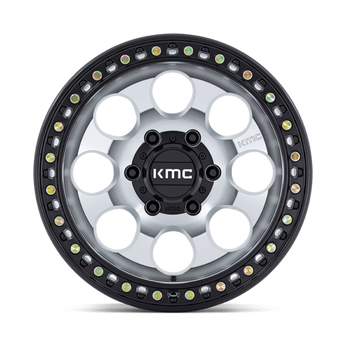 KMC RIOT SBL Machined W/ Satin Black Lip wheel view 3
