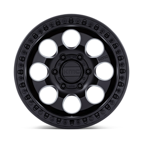 KMC RIOT SBL Satin Black wheel view 3