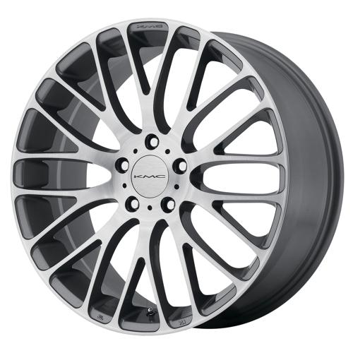 KM693 20X8.5 5X4.25 P-GRAY BRUSHED 40MM