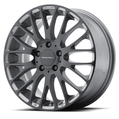 KM693 17X7 5X112 GRAY W BLACK 45MM
