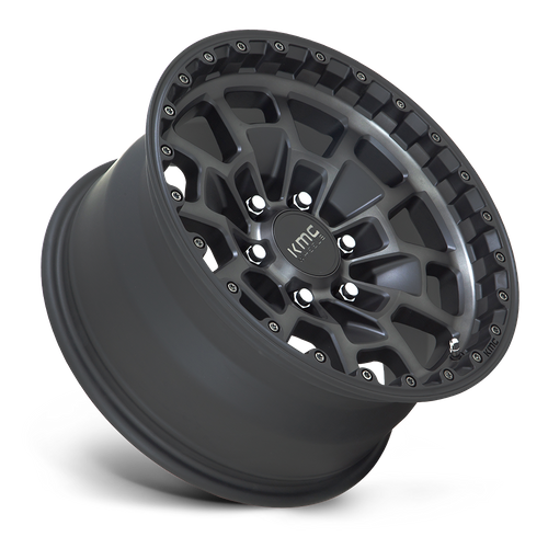 KMC SUMMIT Satin Black W/ Gray Tint wheel view 2