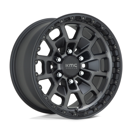 KMC SUMMIT Satin Black W/ Gray Tint wheel