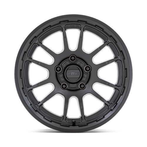 KMC WRATH Satin Black wheel view 3