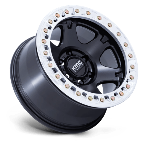 KMC VI BEADLOCK Satin Black W/ Machined Ring wheel view 2