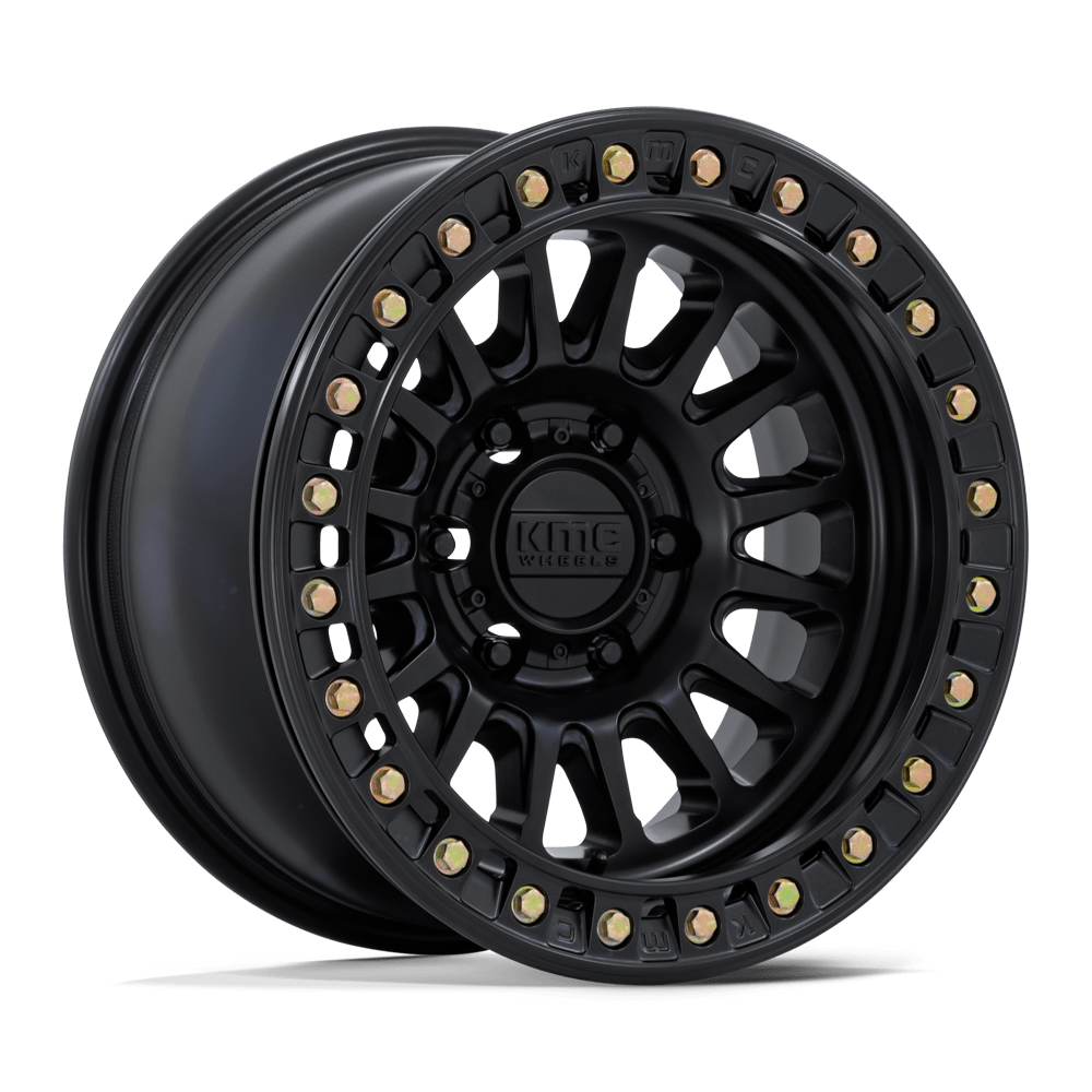 KMC IMPACT BEADLOCK Matte Black wheel view 4