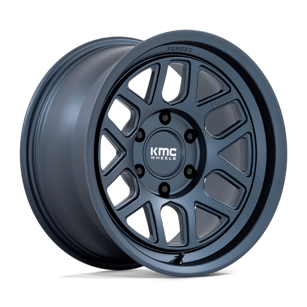 KMC MESA FORGED MONOBLOCK Metallic Blue wheel view 4
