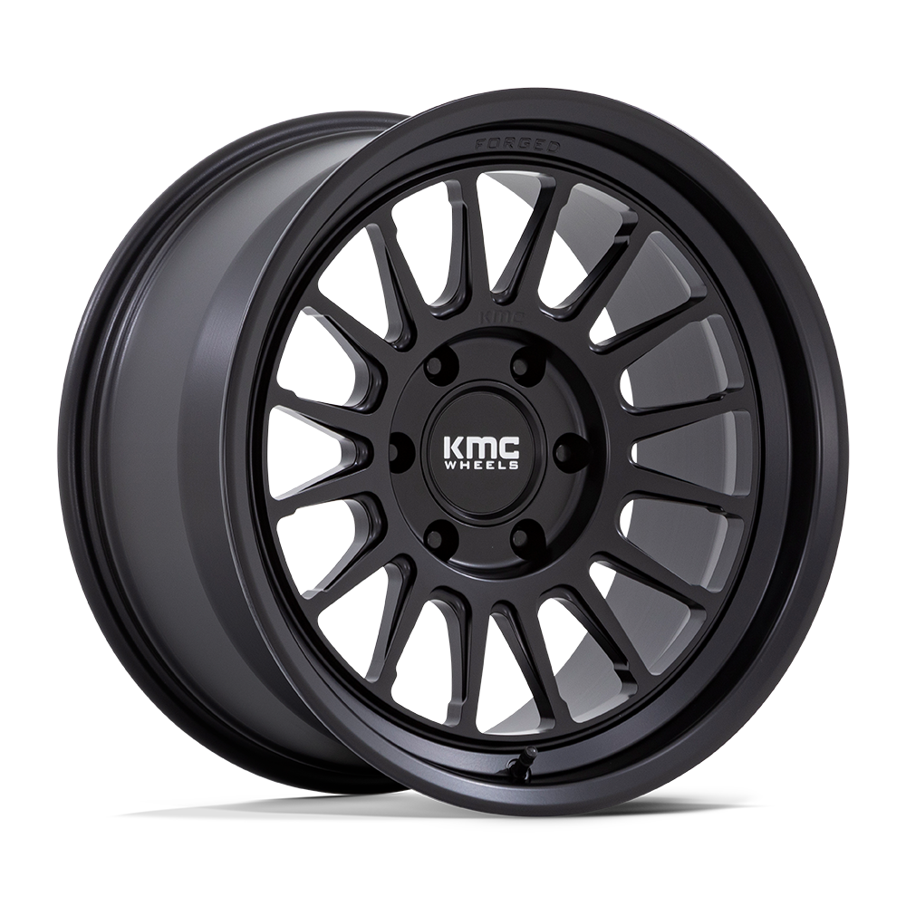 KMC IMPACT FORGED MONOBLOCK Satin Black wheel view 4