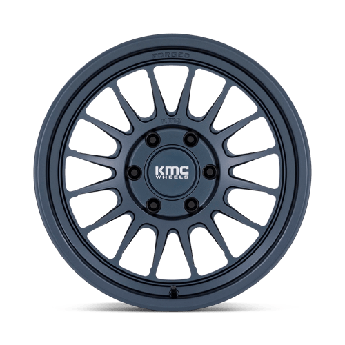 KMC IMPACT FORGED MONOBLOCK Metallic Blue wheel view 3