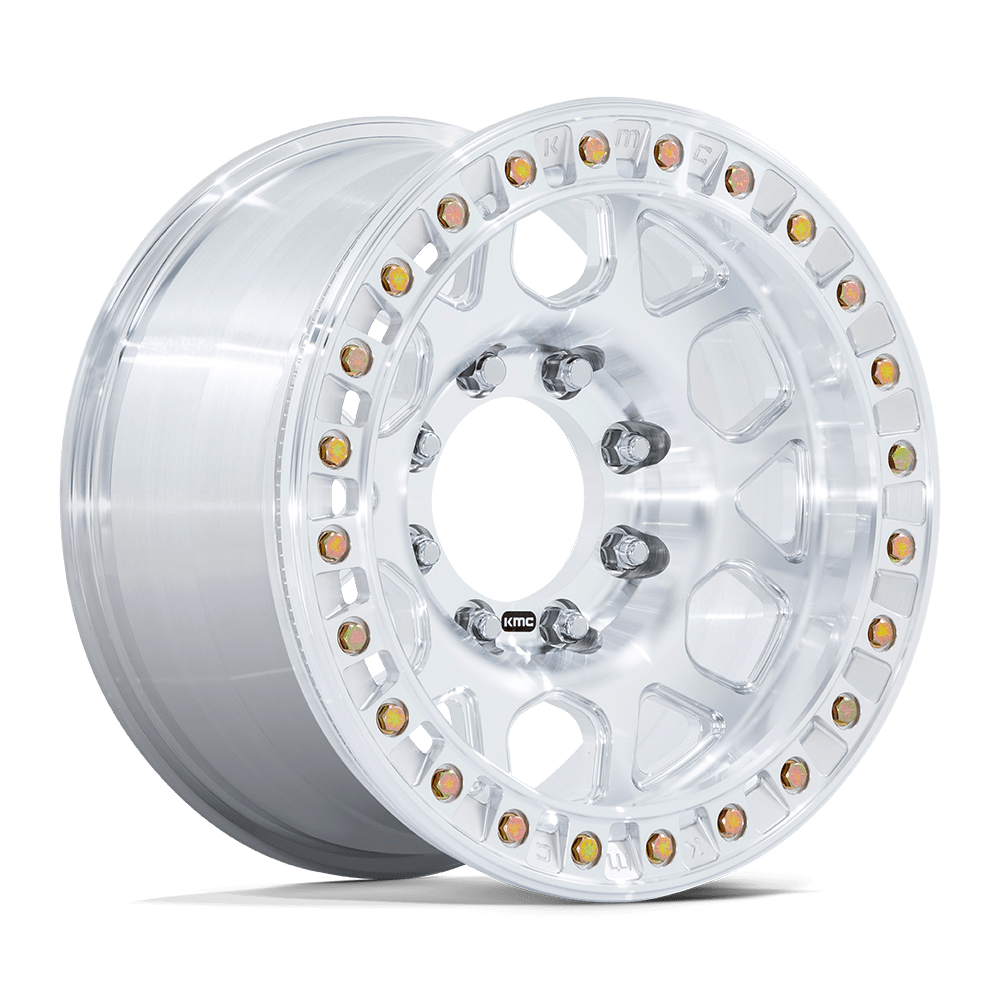 KMC MESA FORGED BEADLOCK Raw Machined wheel view 4