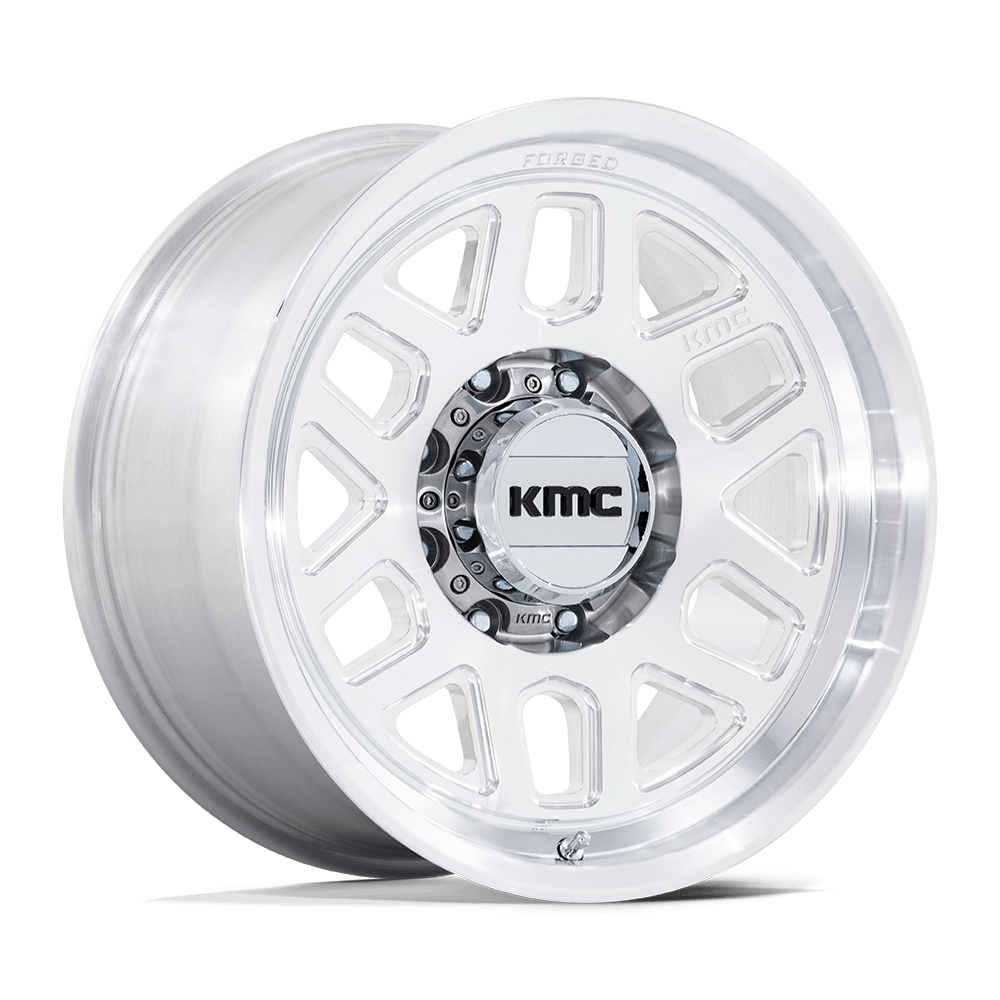 KMC MESA FORGED MONOBLOCK Raw Machined wheel view 4