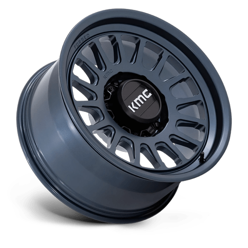 KMC IMPACT FORGED MONOBLOCK Metallic Blue wheel view 2