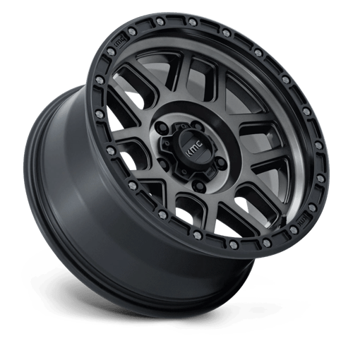 KMC MESA Satin Black W/ Gray Tint wheel view 2