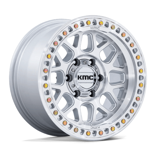 KMC GRS Gloss Silver W/ Machined Face wheel