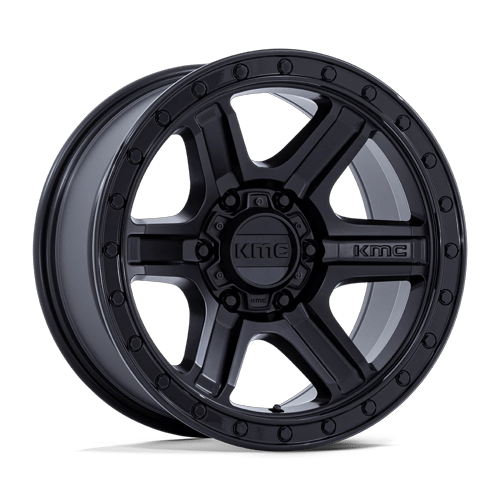 KMC OUTRUN Matte Black W/ Gloss Black Lip wheel