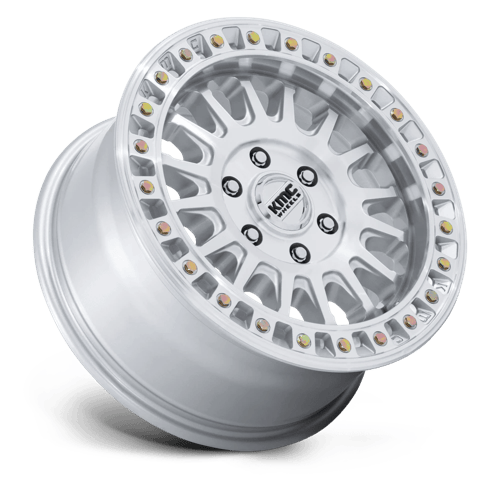 KMC IMS Gloss Silver W/ Machined Face wheel view 2