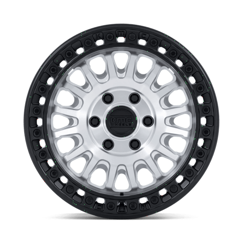 KMC IMS Machined W/ Matte Black Lip wheel view 3