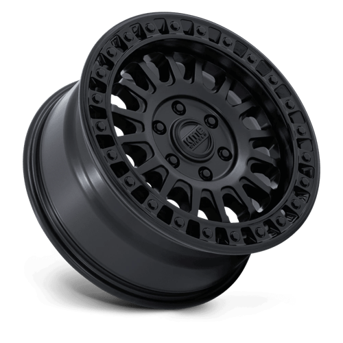 KMC IMS Matte Black W/ Gloss Black Lip wheel view 2