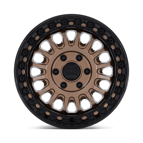 KMC IMS Matte Bronze W Gloss Black Lip wheel view 3