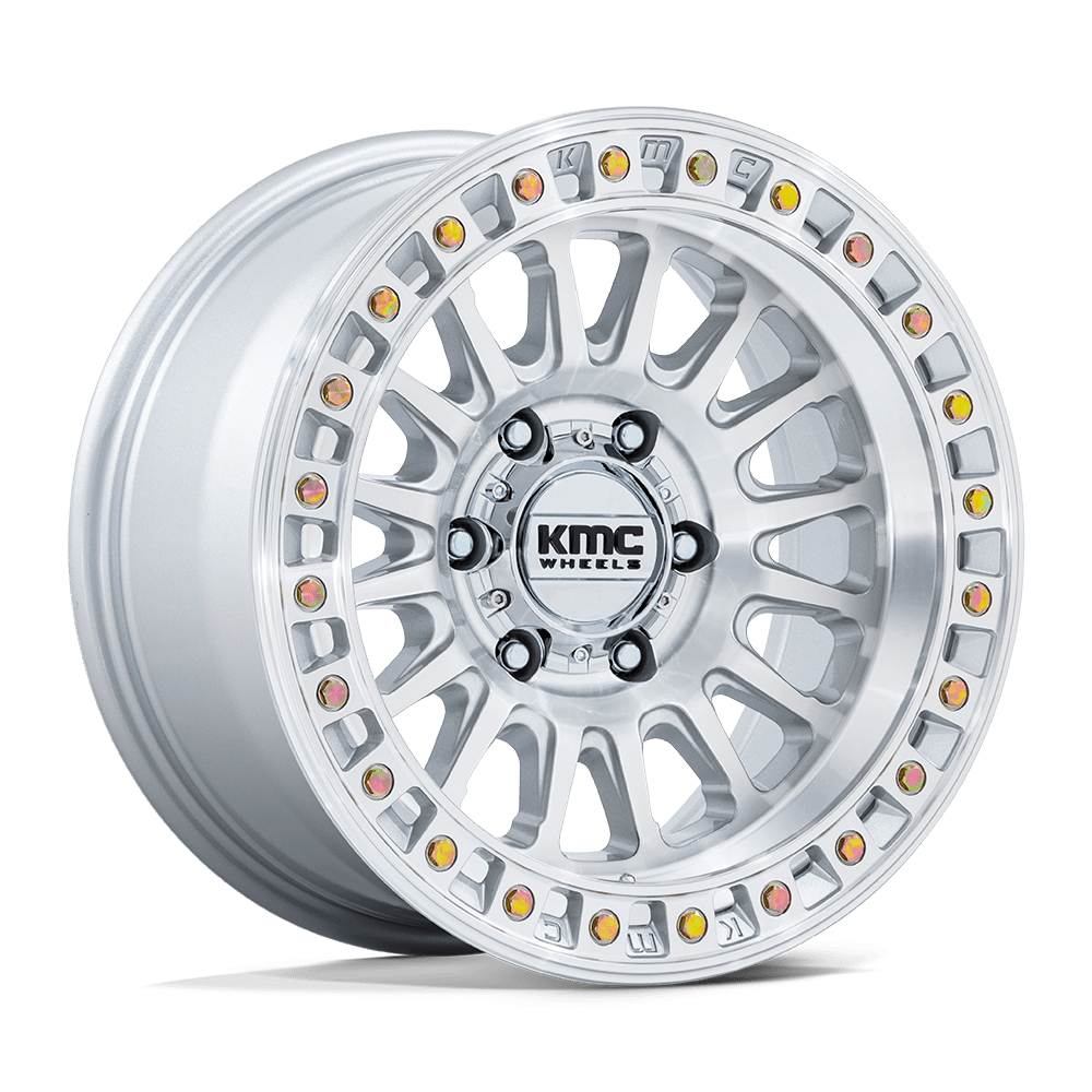 KMC IMS Gloss Silver W/ Machined Face Wheels
