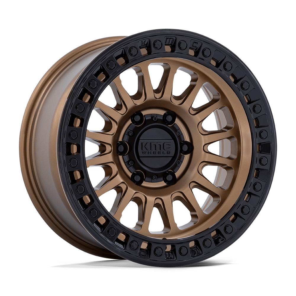 KMC IMS Matte Bronze W Gloss Black Lip Wheels