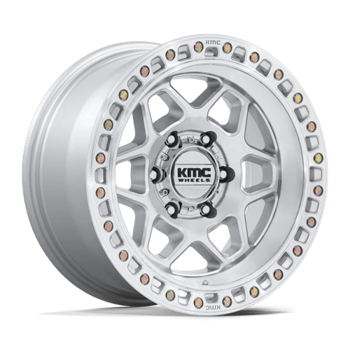 KMC TORX Gloss Silver W/ Machined Face wheel