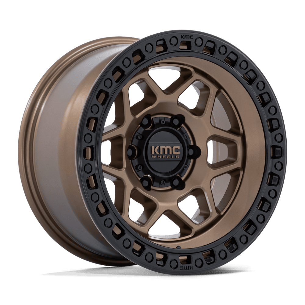 KMC TORX Matte Bronze W Gloss Black Lip wheel view 4