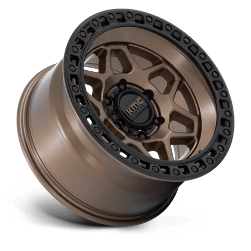 KMC TORX Matte Bronze W Gloss Black Lip wheel view 2