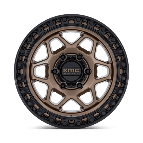 KMC TORX Matte Bronze W Gloss Black Lip wheel view 3
