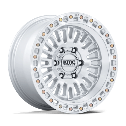KMC AZTEC Gloss Silver W/ Machined Face wheel