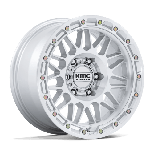 KMC ATTACK Gloss Silver W/ Machined Face wheel