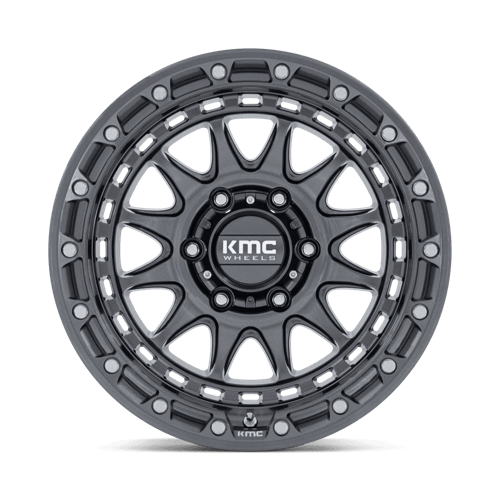 KMC CRUX Gloss Gunmetal wheel view 3
