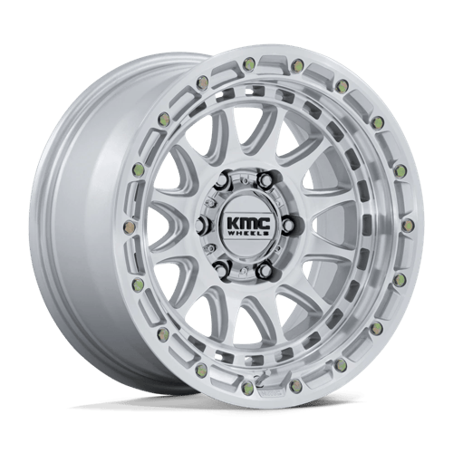 KMC CRUX Gloss Silver W/ Machined Face wheel