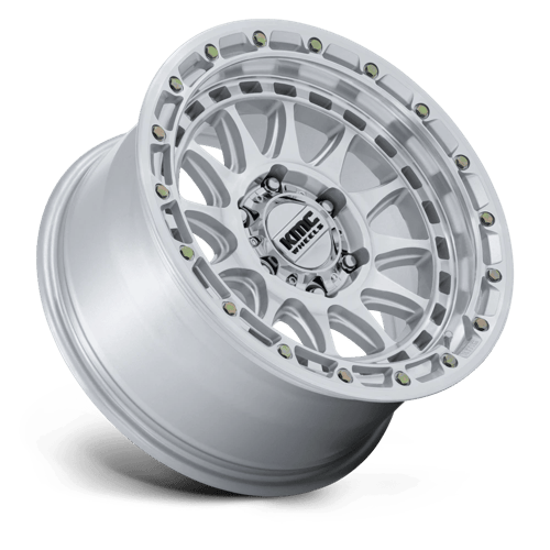KMC CRUX Gloss Silver W/ Machined Face wheel view 2