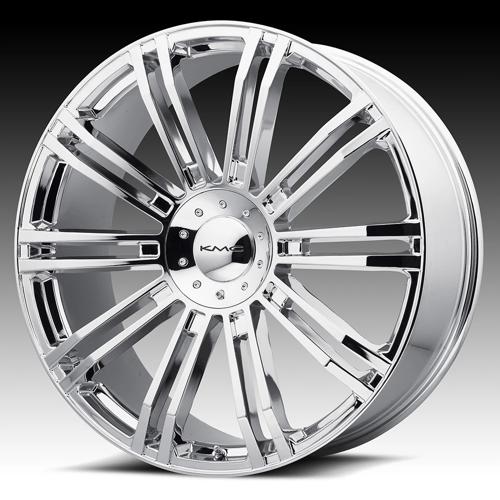 KM677 D2 22X9.5 6X5.0 CHROME +35MM
