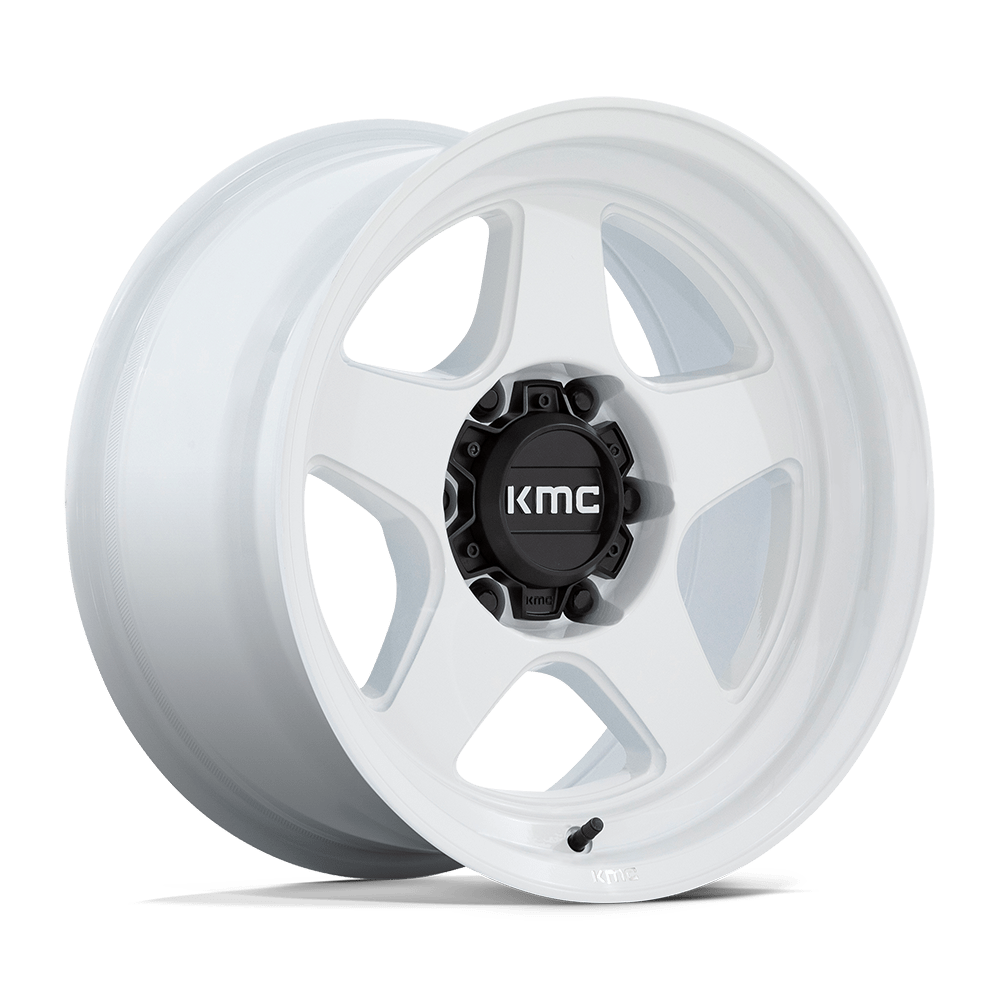 KMC LOBO Gloss White Wheels