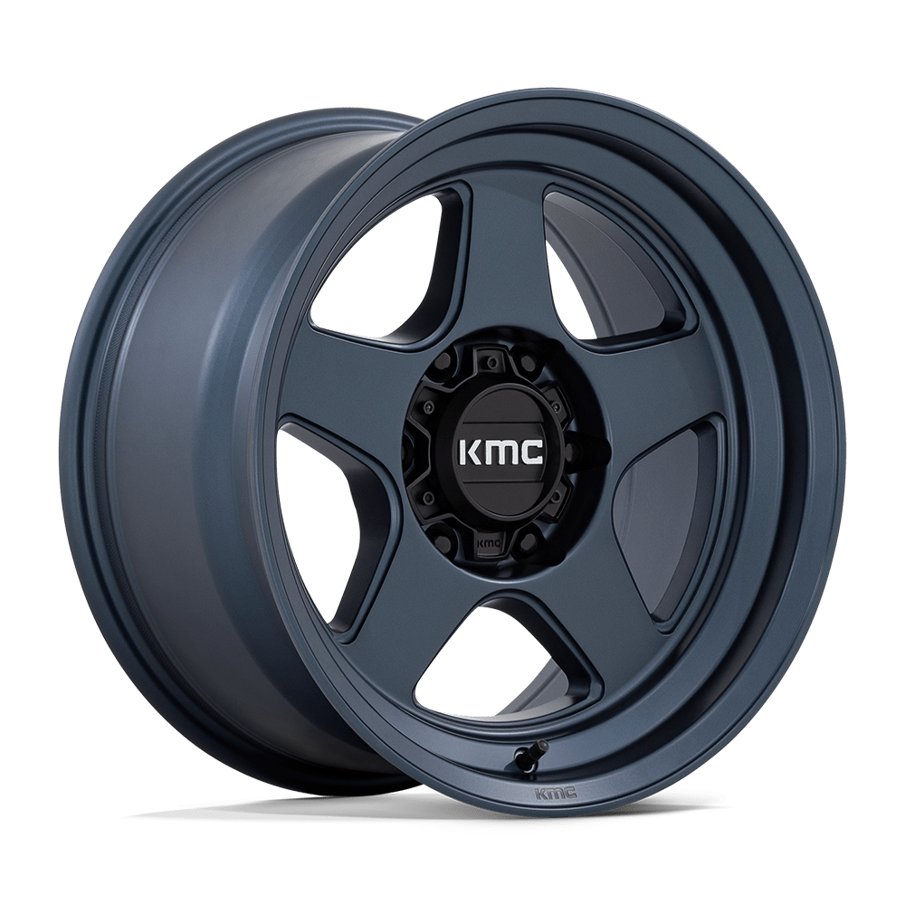 KMC LOBO Metallic Blue Wheels