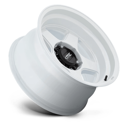 KMC LOBO Gloss White wheel view 2