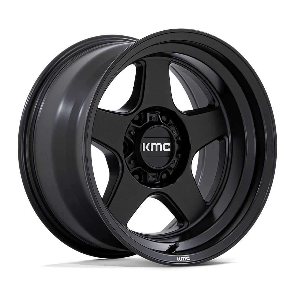 KMC LOBO Matte Black wheel view 4