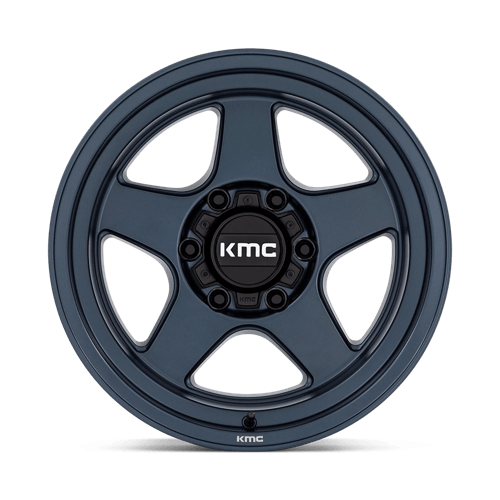 KMC LOBO Metallic Blue wheel view 3