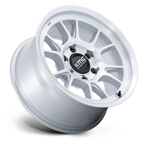KMC RANGE Gloss Silver W/ Machined Face wheel view 2