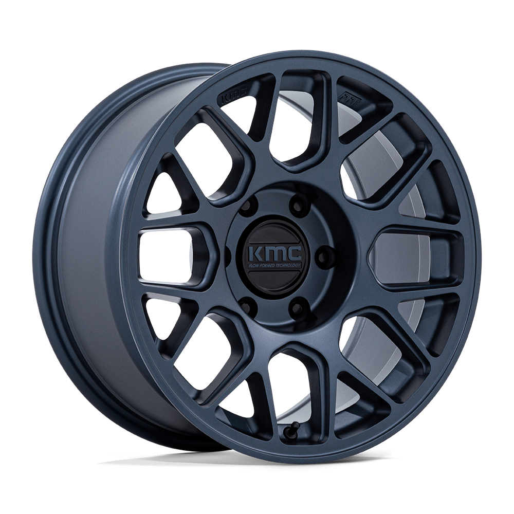 KMC HATCHET Metallic Blue wheel view 4