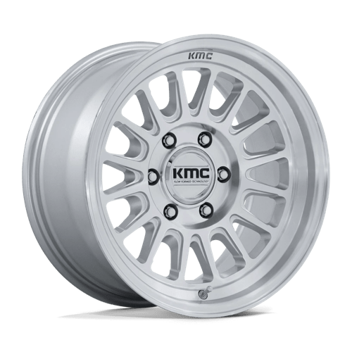 KMC IMPACT FFT Gloss Silver W/ Machined Face wheel