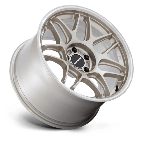 Motegi TSUBAKI Motorsport Gold W Machined Lip wheel view 2